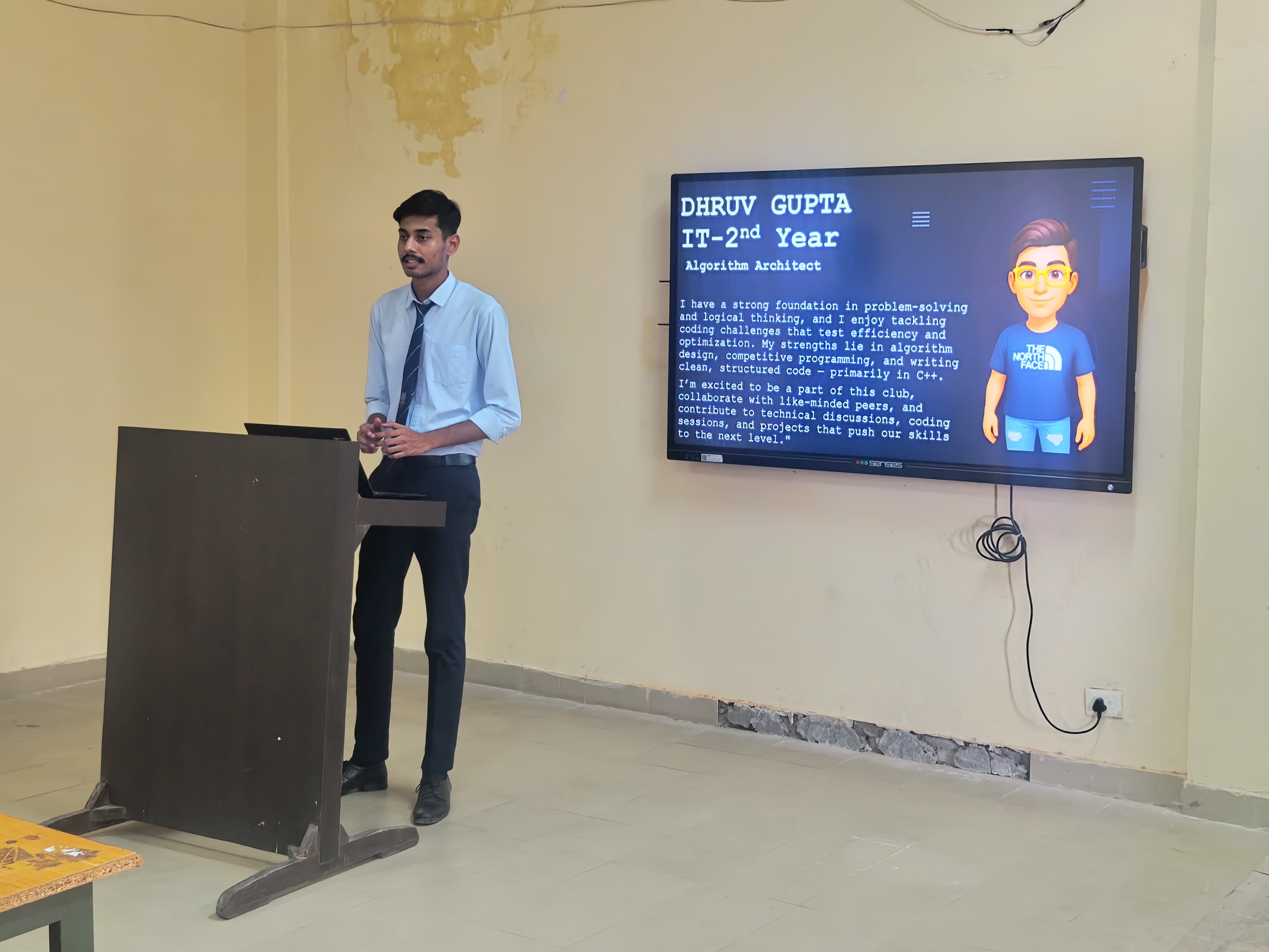 Tech exhibition showcasing student projects to visitors